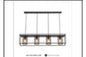 6065/4 BK DINING LAMP INCLUDED