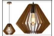 D6303/1 WOOD COLOR DINING INCLUDED LAMP