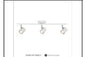 DL6409/3 WT CEILING LT INCLUDED