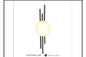 DL6433 BK WALL LAMP