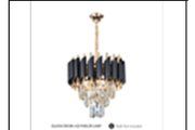 DL6504/300 BK+GD PARLOR LAMP INCLUDED