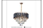 DL6504/400 BK+GD PARLOR LAMP INCLUDED