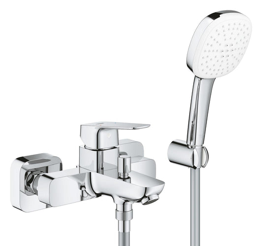 Grohe Cubeo Bath Mixer Exposed With Handspray Chrome