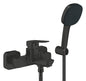 Grohe Cubeo Bath Mixer Exposed With Handspray Matte Black