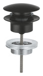 Grohe Waste Set With Push-Open Plug Matte Black