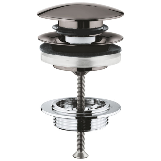 Grohe Waste set with push-open plug hard graphite