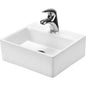 Vaal Mini Weaver Rectangular Wall Hung/Counter Top Basin 1 Taphole White