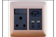 S5-211 SA/EURO/USB Socket(4X4)