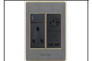 S13-211 SA/EURO/ USB Socket(4X4)