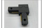 L BK 2WIRE TRACK CONNECTOR