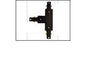 T BK 2WIRE TRACK CONNECTOR