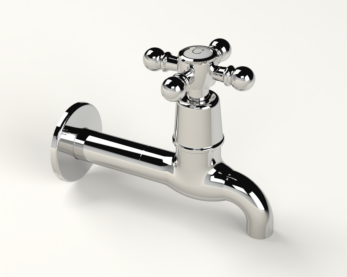 Cobra Roma Original Light Pattern Extended Bib Tap 15mm Chrome