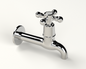 Cobra Roma Original Light Pattern Extended Bib Tap 15mm Chrome