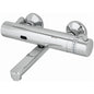 Cobra Electronic Thermostatic Exposed Mixer Wall Type Underspout 220V Mains Powered AC No Touch Over Chrome