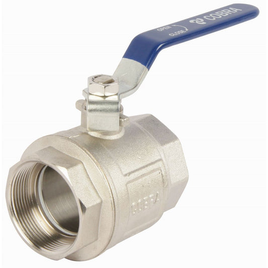 Cobra Ballvalve Steel Handle 1/2"FI Nickel Plated