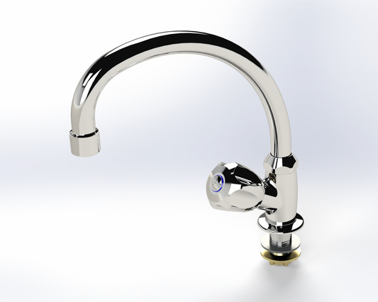 Cobra Stella Original Light Pattern Prep Bowl Tap Pillar Type Swivel Spout Chrome