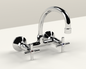 Cobra Ledimo Original Light Pattern Sink Mixer Wall Type Swivel Spout 1/2 MI Chrome
