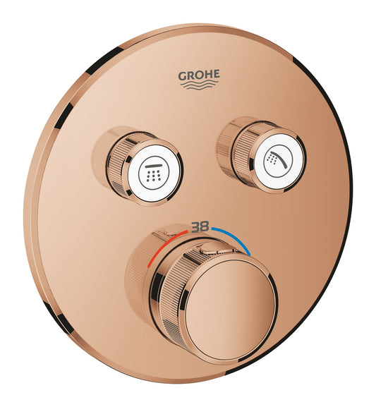 Grohe Thermostat for concealed installation with 2 valves warm sunset