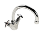 Cobra Star Original Light Pattern Sink Mixer Pillar Type Swivel Spout 1/2 MI Chrome