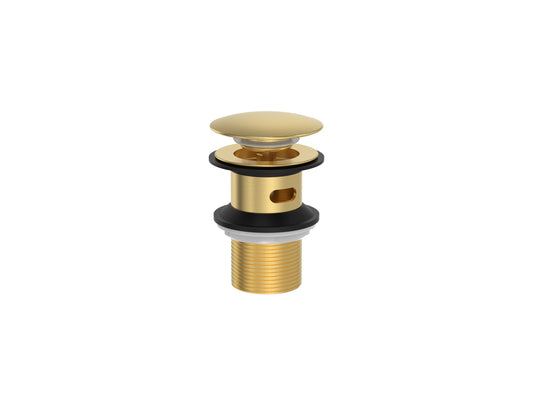 Cobra Seine Waste Basin Click Slotted Brushed Gold