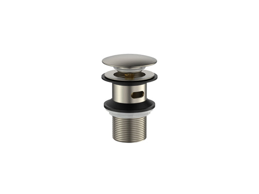Cobra Seine Waste Basin Click Slotted Brushed Nickel