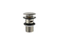 Cobra Seine Waste Basin Click Slotted Brushed Nickel