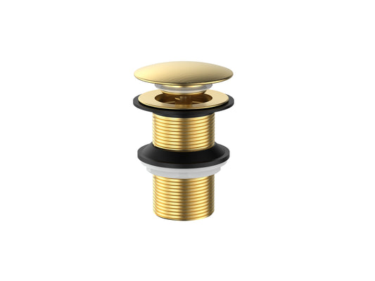 Cobra Seine Waste Basin Click Unslotted Brushed Gold