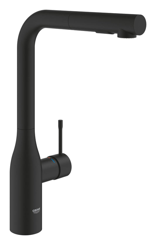 Grohe Essence Ohm Sink L-Spout Dual Spray Phantom Black