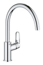Grohe BauFlow Single-lever sink mixer 1/2" chrome
