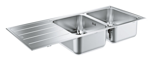 Grohe K500 Stainless Steel Sink with drainer stainless steel