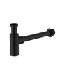 Cobra Seine Bottle Trap Round With Waste Pipe 32mm Matte Black
