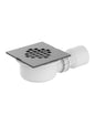 Cobra Seine Shower Waste Square Brushed Gun Grey