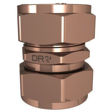 Cobra Compression Straight Coupler CXC 22mm Rough Brass