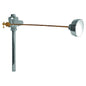 Cobra FJ Urinal Manual Back Flush Flush Valve Concealed 20mm FI Connection Brushed Chrome