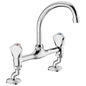 Cobra Carina Light Pattern Sink Mixer Pillar Type Swivel Spout 1/2 Chrome