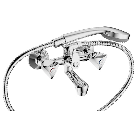 Cobra Carina Light Pattern Bath Diverter Mixer Wall Type Chrome