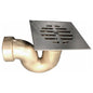Cobra Shower P Trap Square Grid 1&1/2 FI Chrome