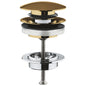 Grohe Waste set with push-open plug brushed cool sunrise