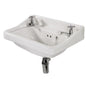 Vaal Springbok Wall Hung Basin 2 Taphole White