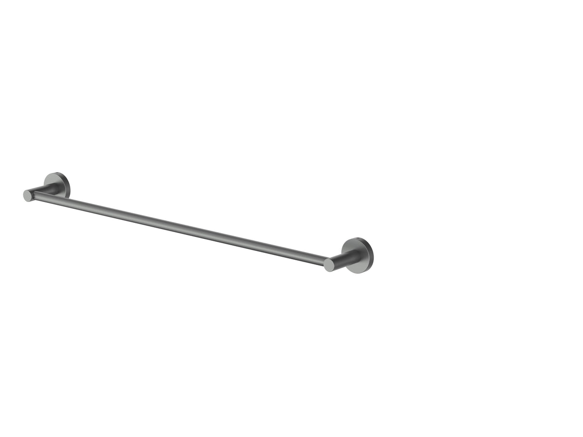 Cobra Seine Single Towel Rail Brushed Gun Grey