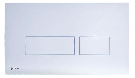Cobra Actuator Plate For Concealed Cistern Rectangular White