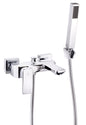 Cobra Arrive Bath Mixer Exposed Wall Type with Hose, Handshower & Holder Chrome
