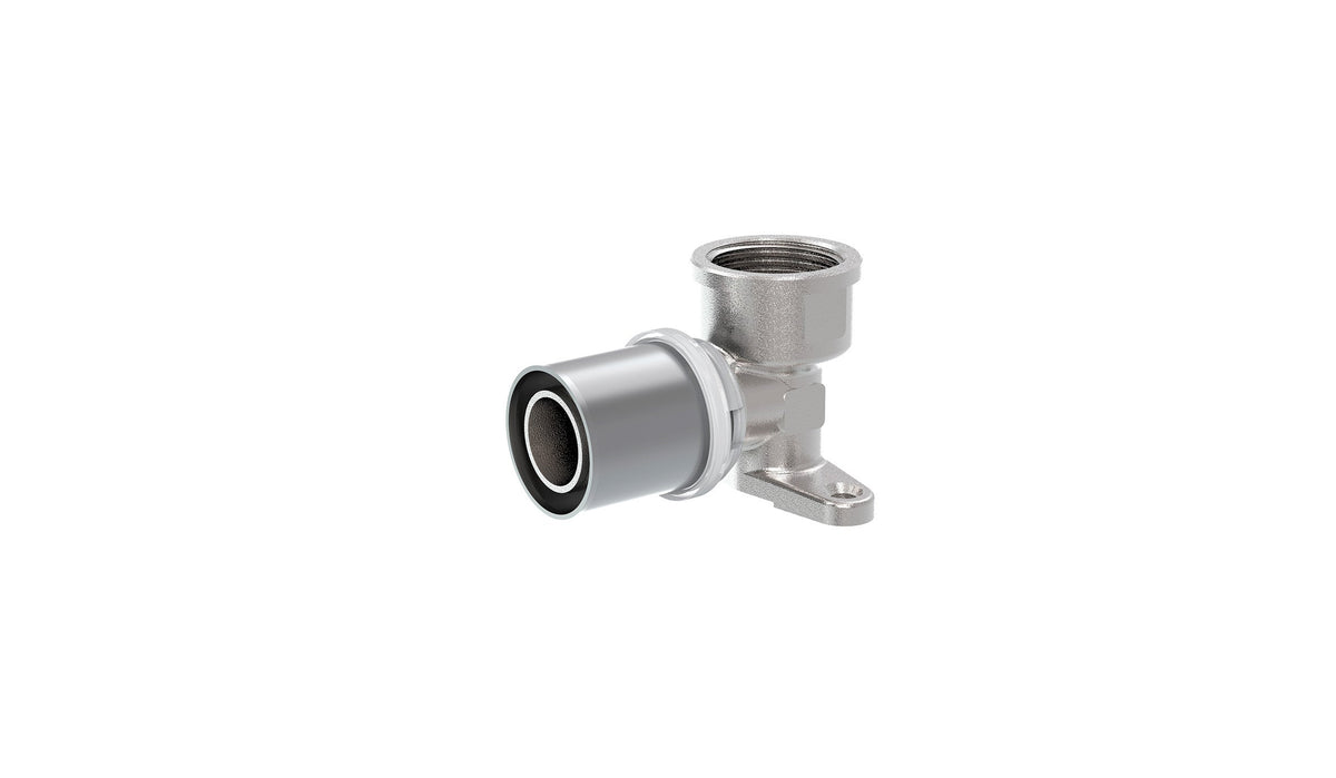 Cobra Crimp Elbow Wall Plate Female 20X3/4 Triple O-Ring