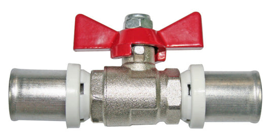 Cobra Crimp Ball Valve+Butterfly Handle 32 Triple O-Ring