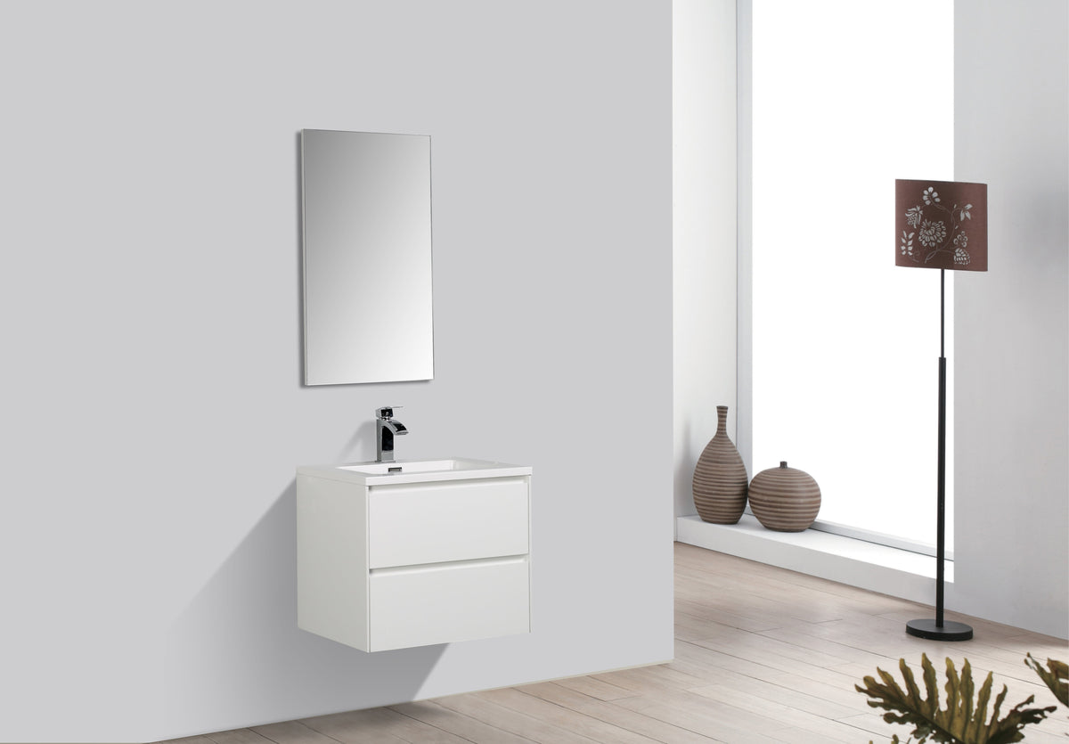 clear Cube Enzo 600 with Double Drawer  - Includes Enzo 600 Basin White Composite