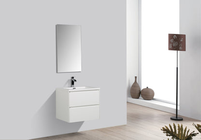clear Cube Enzo 600 with Double Drawer  - Includes Enzo 600 Basin White Composite