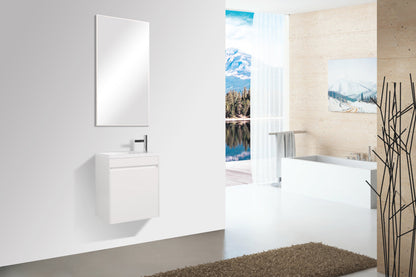Clear Cube Enzo 540 with Double Drawer Gloss White - Includes Enzo 540 Basin White Composite