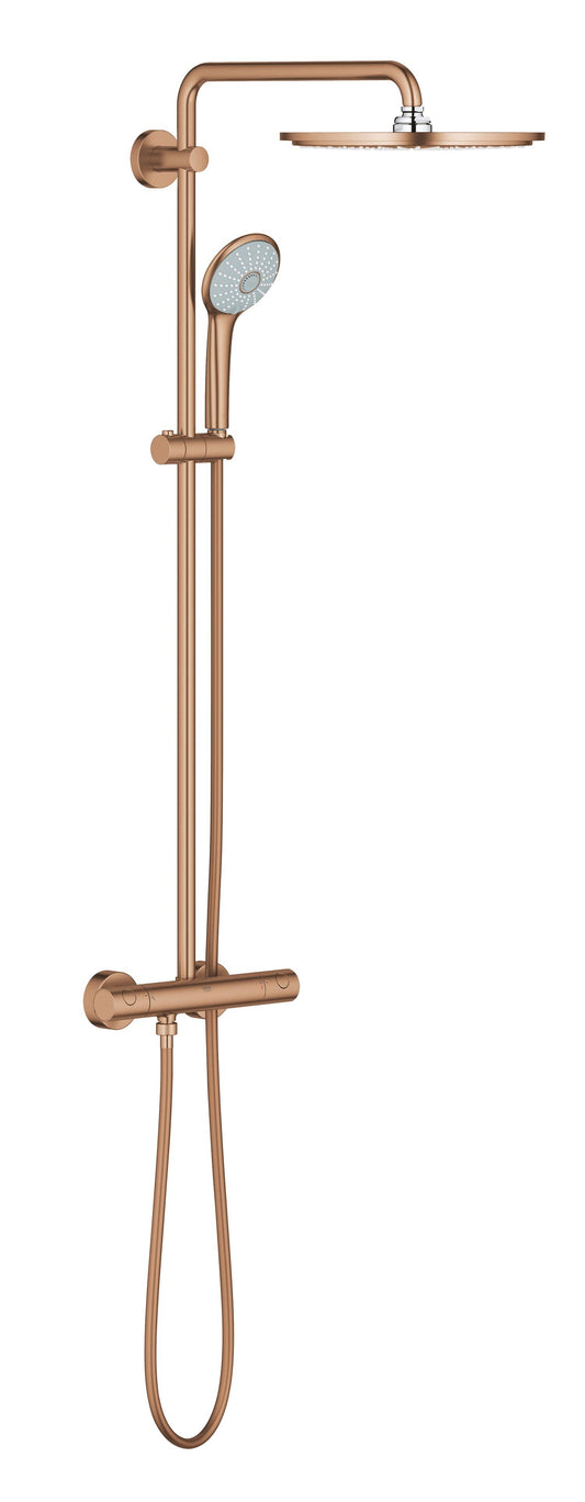 LAUNCHING MARCH 2026 Grohe Euphoria 310 Shower System THM Brushed Warm Sunset