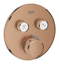 Grohe Grohtherm SmartControl Thermostat for concealed installation with 2 valves brushed warm sunset