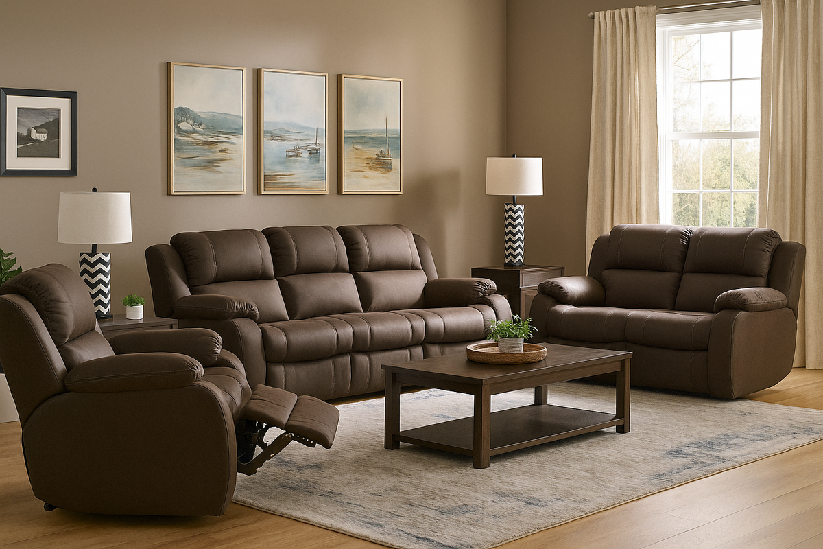 The Merk suite by Blvd Lounge - 3Pc 3 Action Motion with console